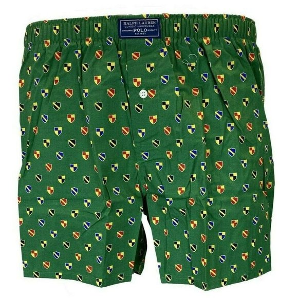 Polo Ralph Lauren Other - Polo Ralph Lauren Men's Medium Green NEW Classic Woven Printed Boxer Underwear